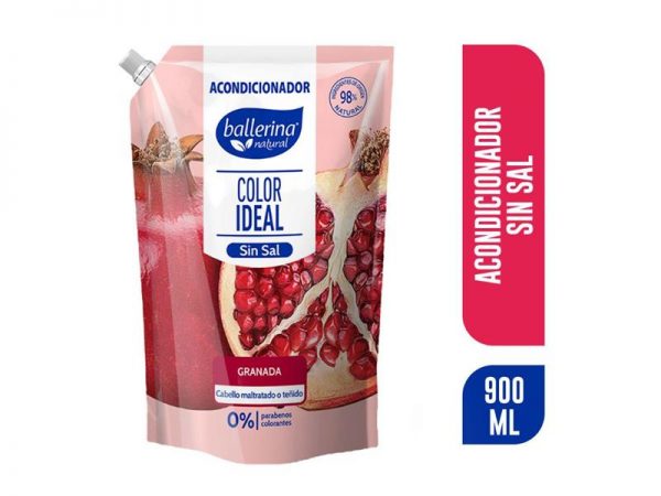 Acondicionador Ballerina 900 Ml Sin Sal Granada