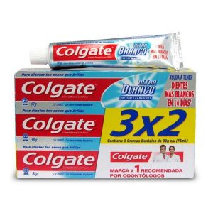 Pasta Dental Colgate 90g Ultra Blanco 3x2