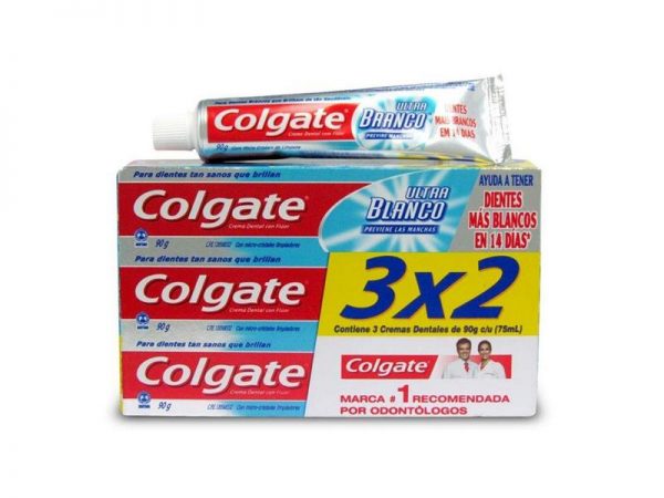 Pasta Dental Colgate 90g Ultra Blanco 3x2