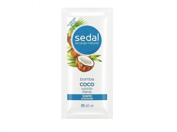 Shampoo Sachet Sedal Bomba Coco 45 Ml