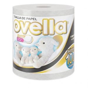 Toalla Ovella Doble Hoja Gold 100m Ultra Blanco