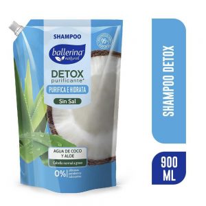 Shampoo Ballerina Detox Sin Sal 900 Ml - Agua De C