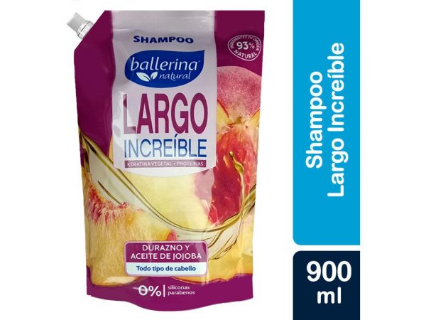 Shampoo Ballerina Largo Increible 900 Ml - Durazn