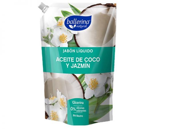 Jabon Liquido Ballerina Coco Jazmin 900 Ml