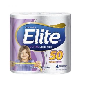 Papel Higienico Elite Ultra D/hoja 50mt 4 Unid